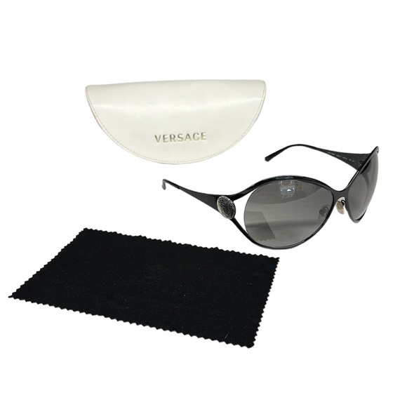 Versace Accessories Authentic Versace Mod 298 Black Silver